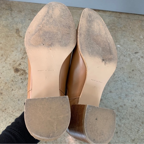 Everlane The Heel Boot Cognac Colored Booties Size 7 - Picture 3 of 11